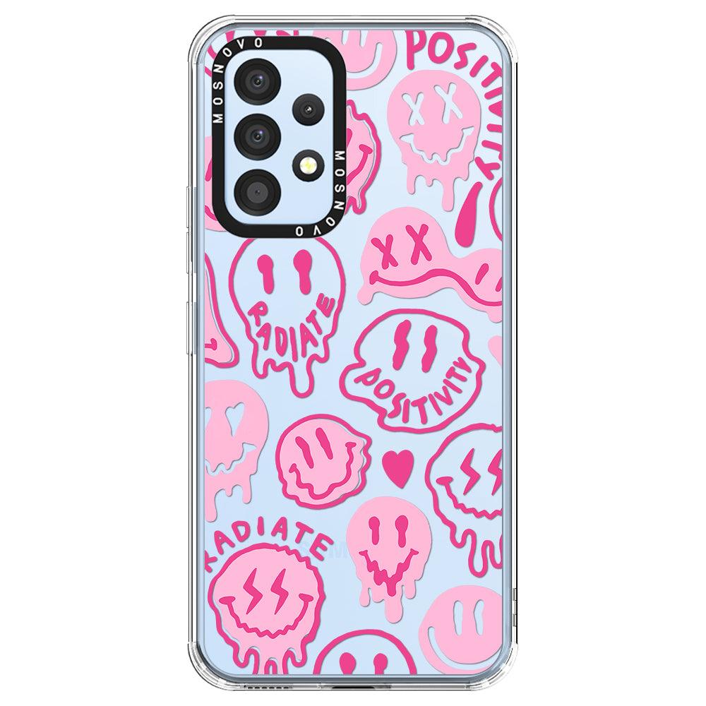 Pink Louis Vuitton Seamless Pattern Samsung Galaxy A53 5G Clear