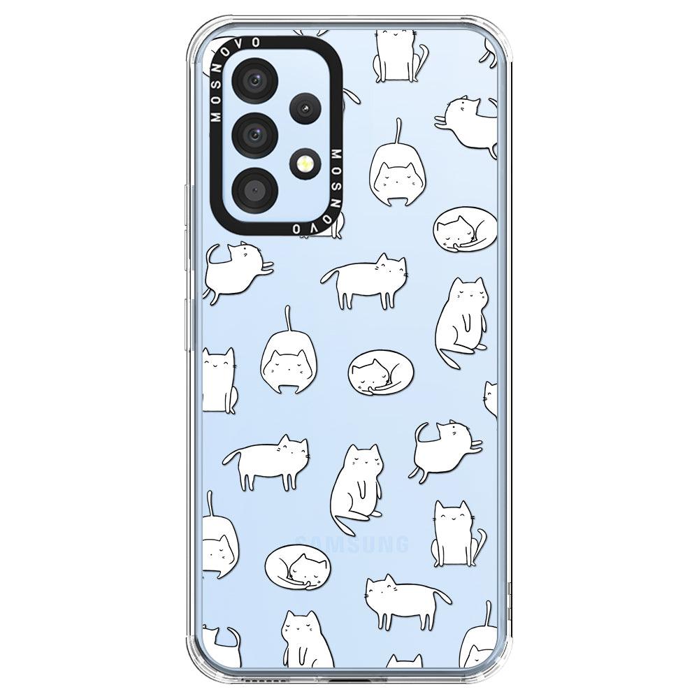 Kawaii Cat Phone Case Samsung Galaxy A53 Case