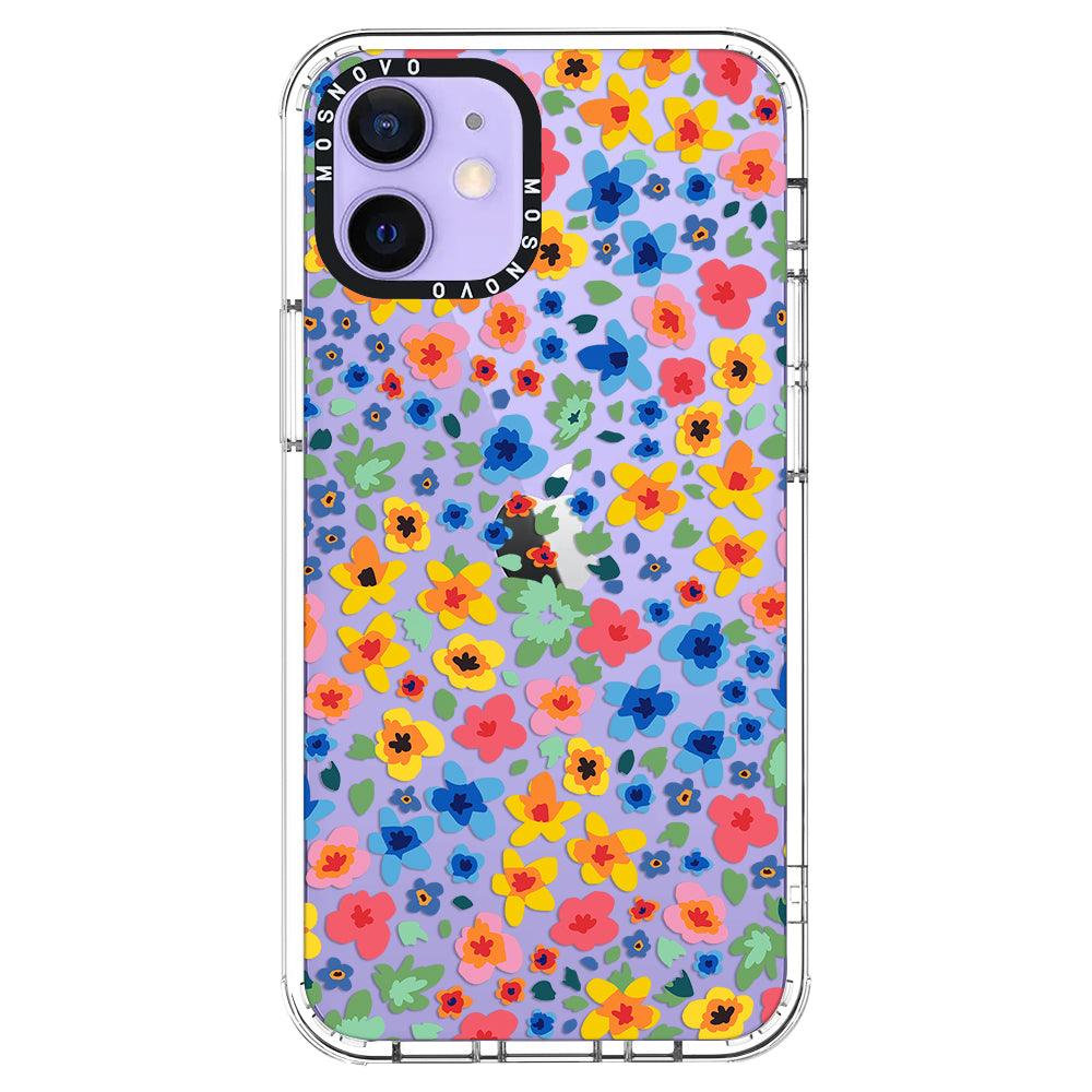 Lovely Floral Flower Phone Case - Iphone 12 Mini Case – Mosnovo