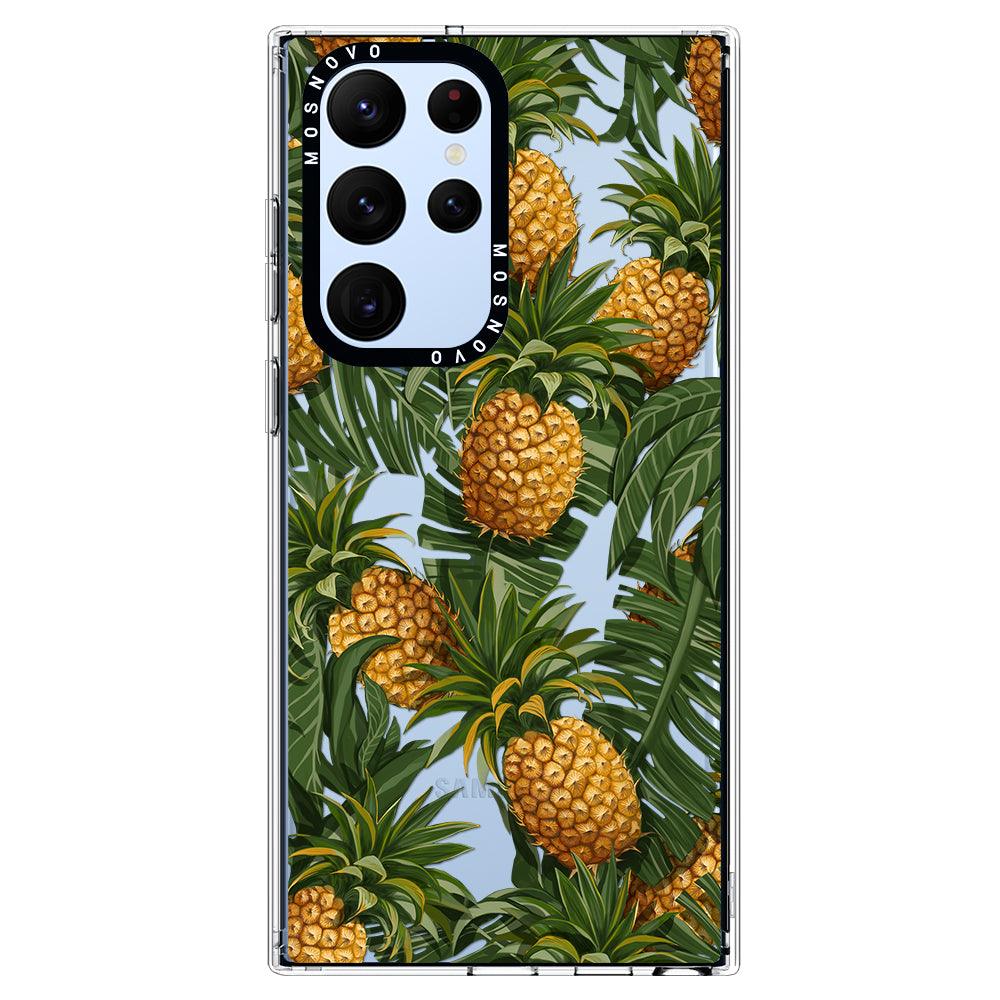 Pineapples Phone Case Samsung Galaxy S22 Ultra Case Mosnovo 2712