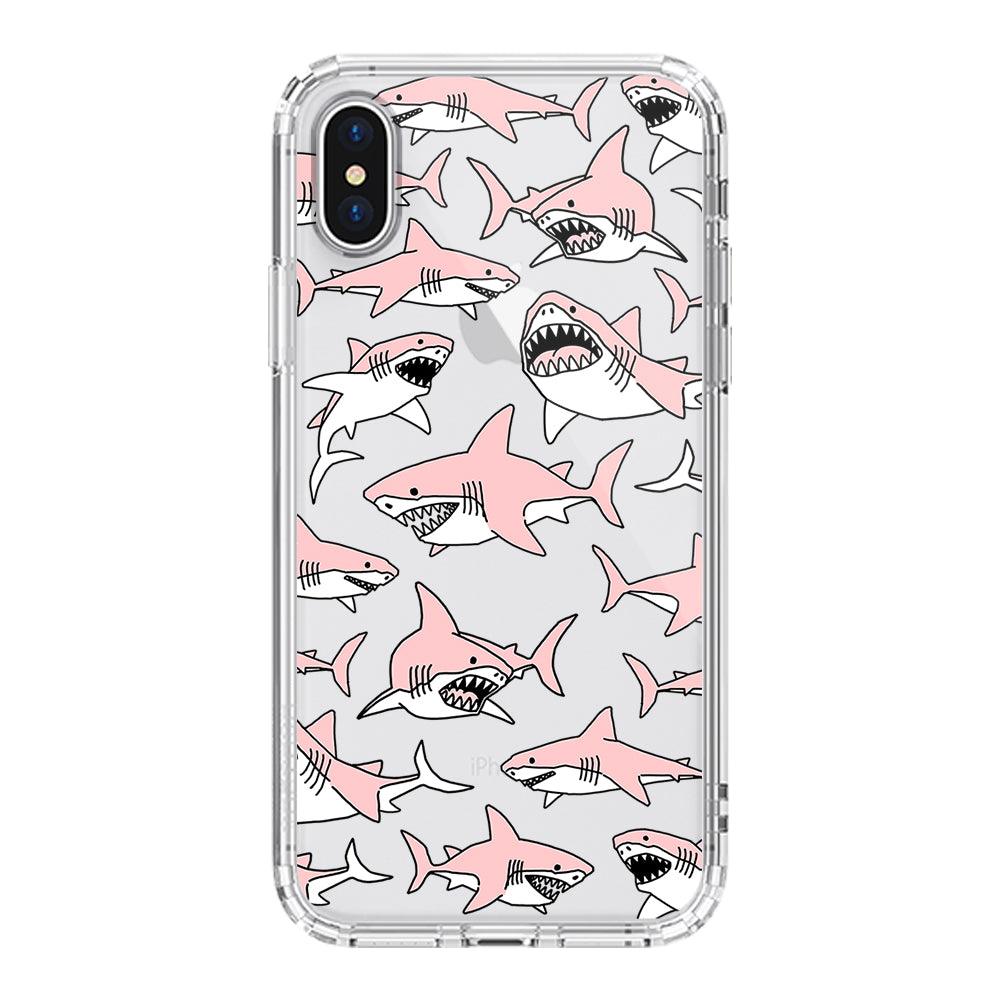 Pink Shark Phone Case - iPhone X Case