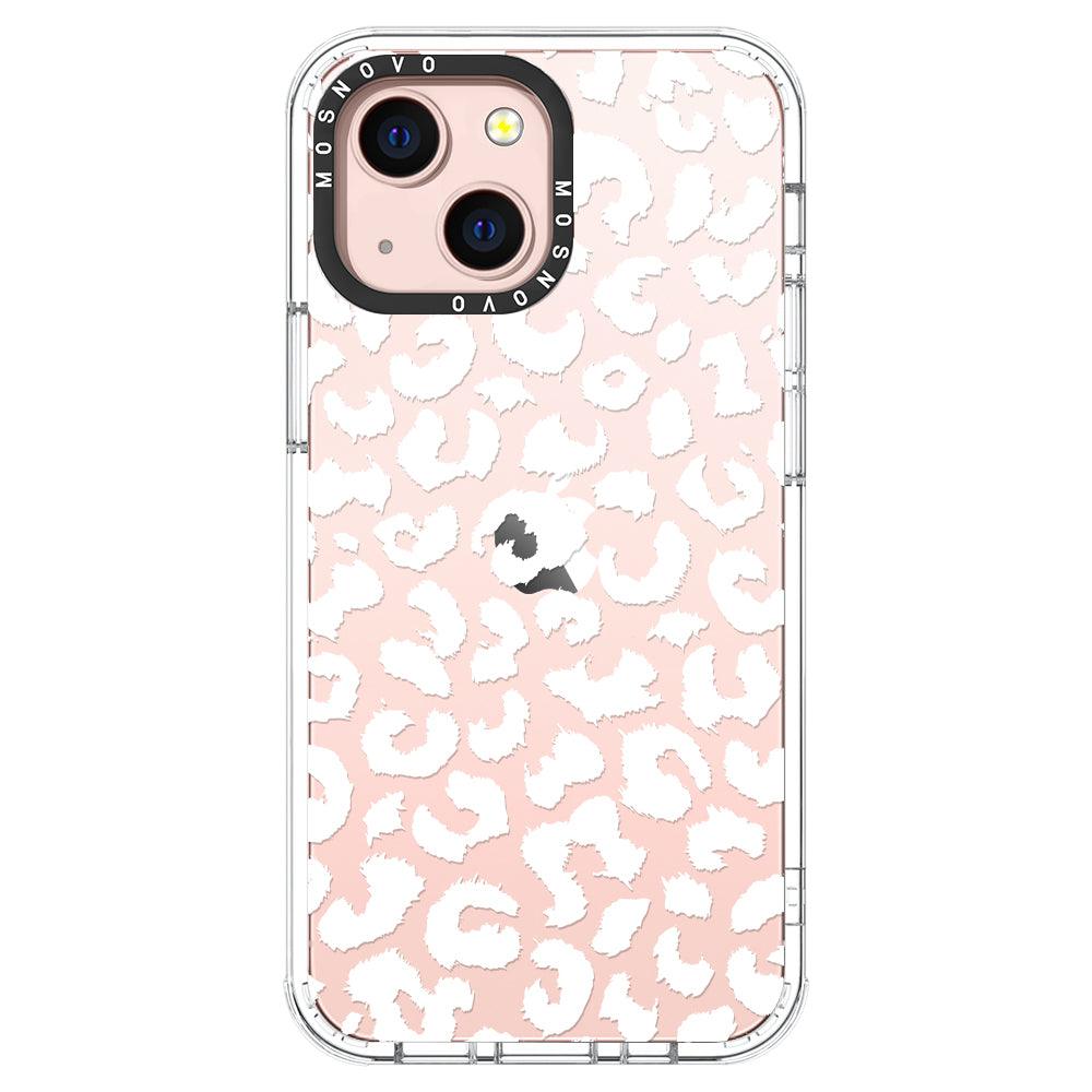 White Leopard Phone Case iPhone 13 Mini Case