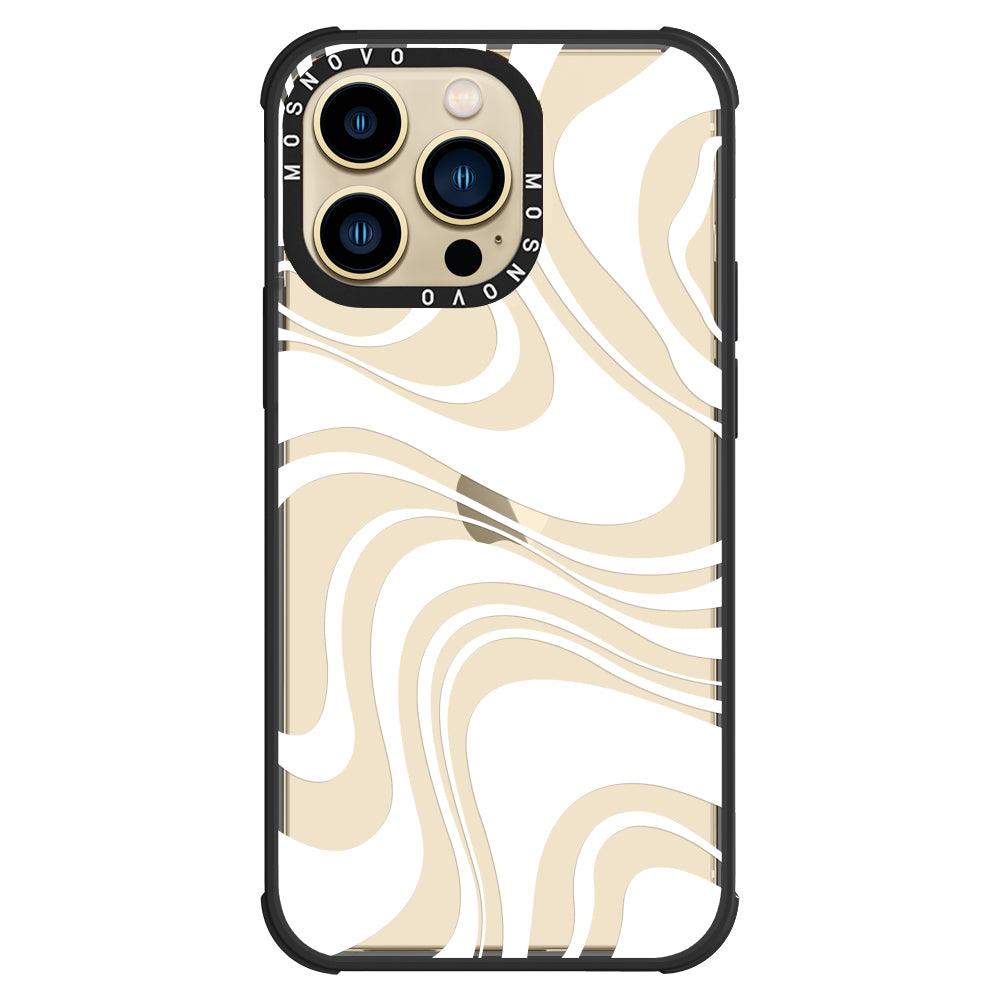 White Swirl Phone Case - iPhone 13 Pro Case