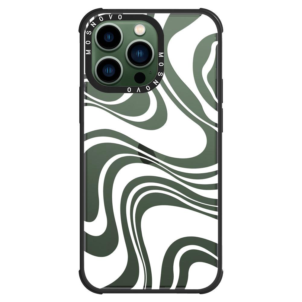 White Swirl Phone Case - iPhone 13 Pro Case