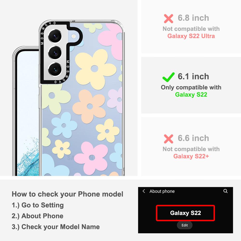 Pastel Flower Phone Case - Samsung Galaxy S22 Case