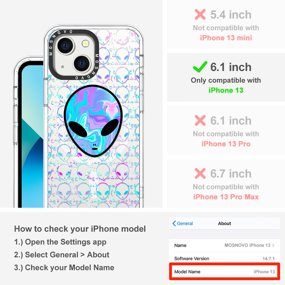 Space Alien Phone Case - iPhone 13 Case - MOSNOVO