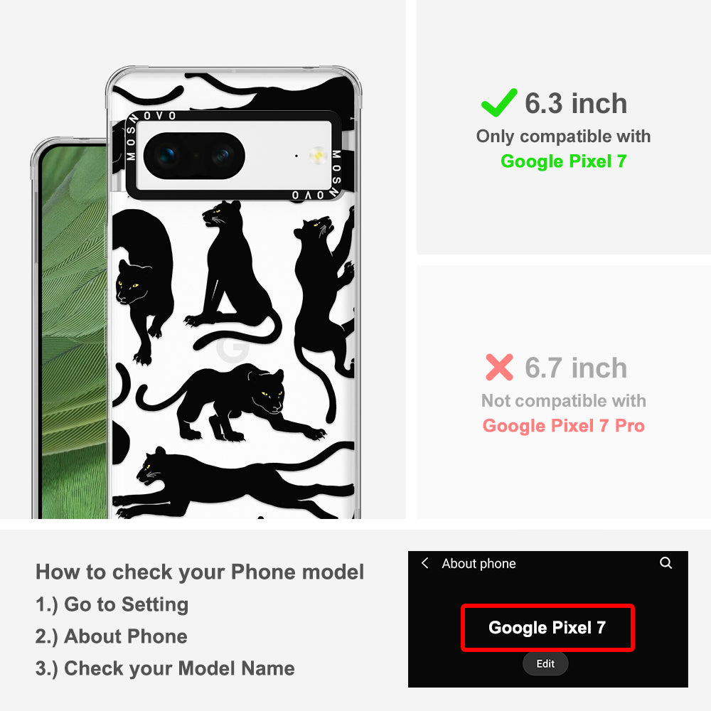 Black Panther Phone Case - Google Pixel 7 Case