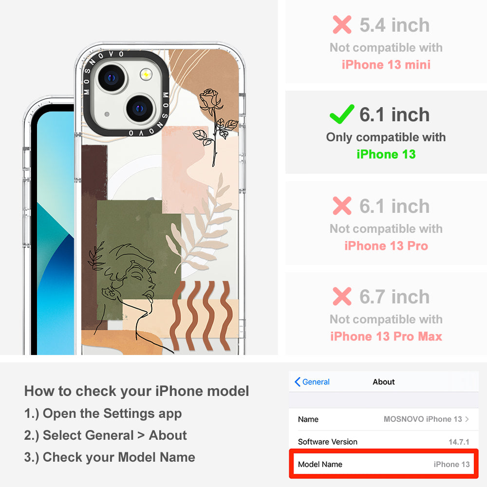 Modern Art Phone Case - iPhone 13 Case - MOSNOVO