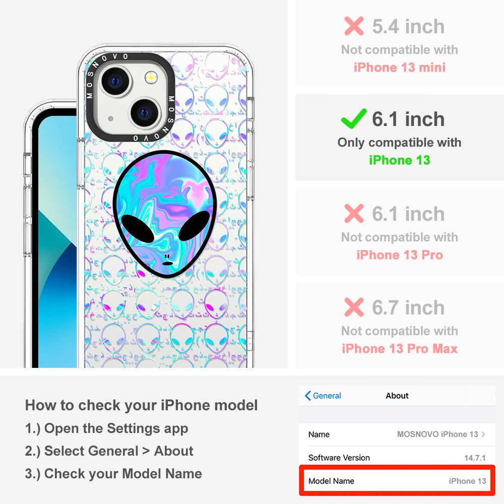 Space Alien Phone Case - iPhone 13 Case - MOSNOVO