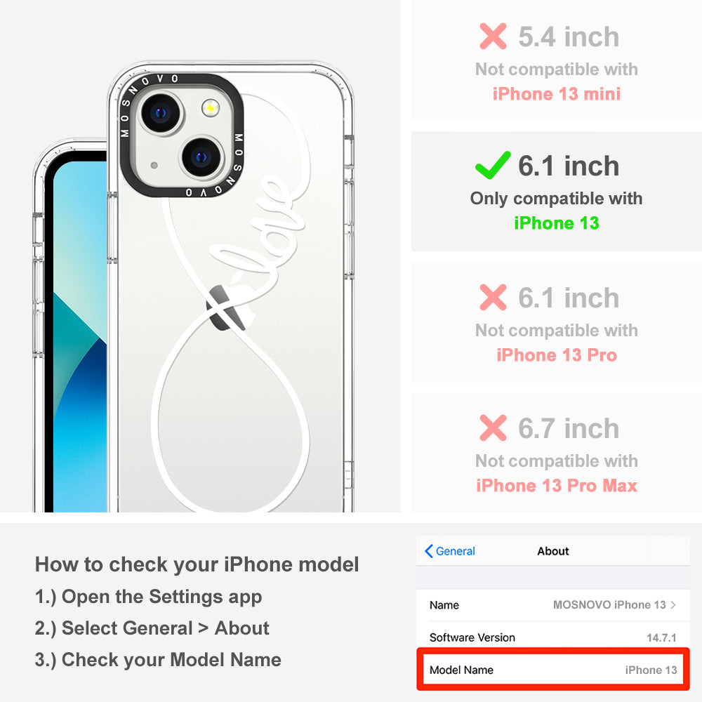 Infinity Love Phone Case - iPhone 13 Case - MOSNOVO