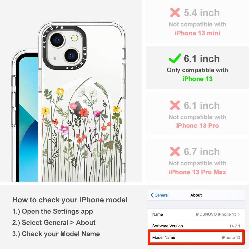Spring Wildflower Phone Case - iPhone 13 Case - MOSNOVO