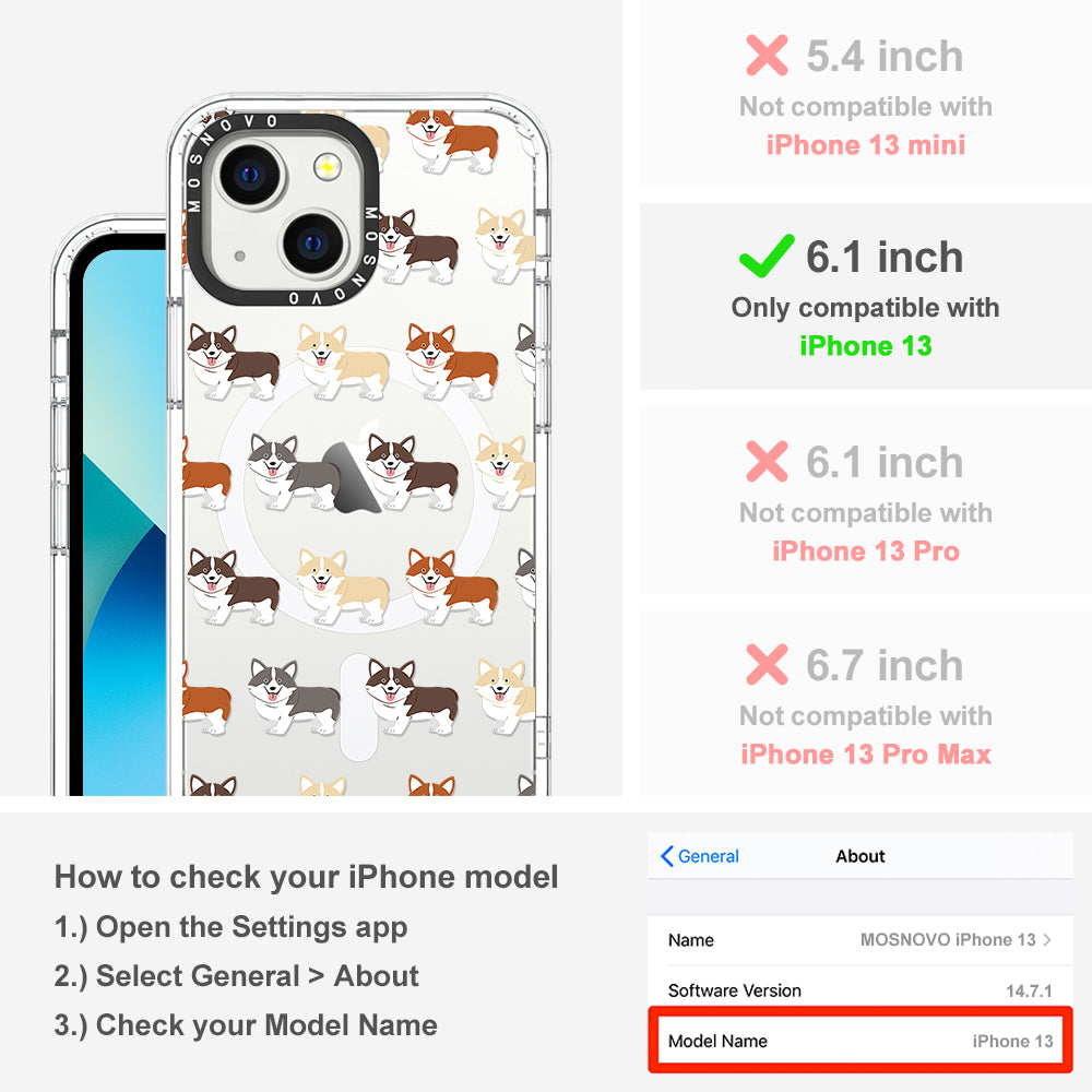 Cute Corgi Phone Case - iPhone 13 Case - MOSNOVO