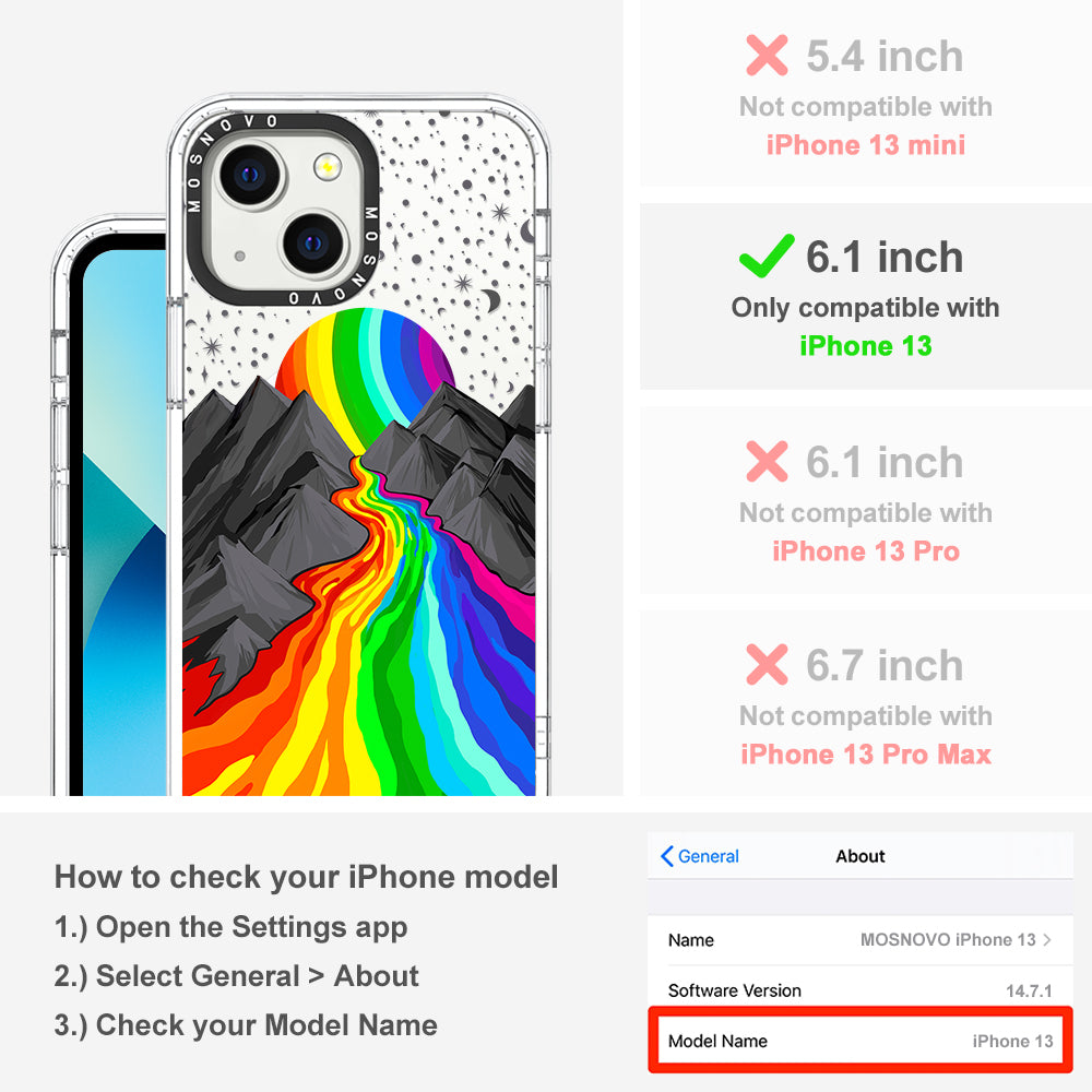 Rainbow Landscape Phone Case - iPhone 13 Case - MOSNOVO