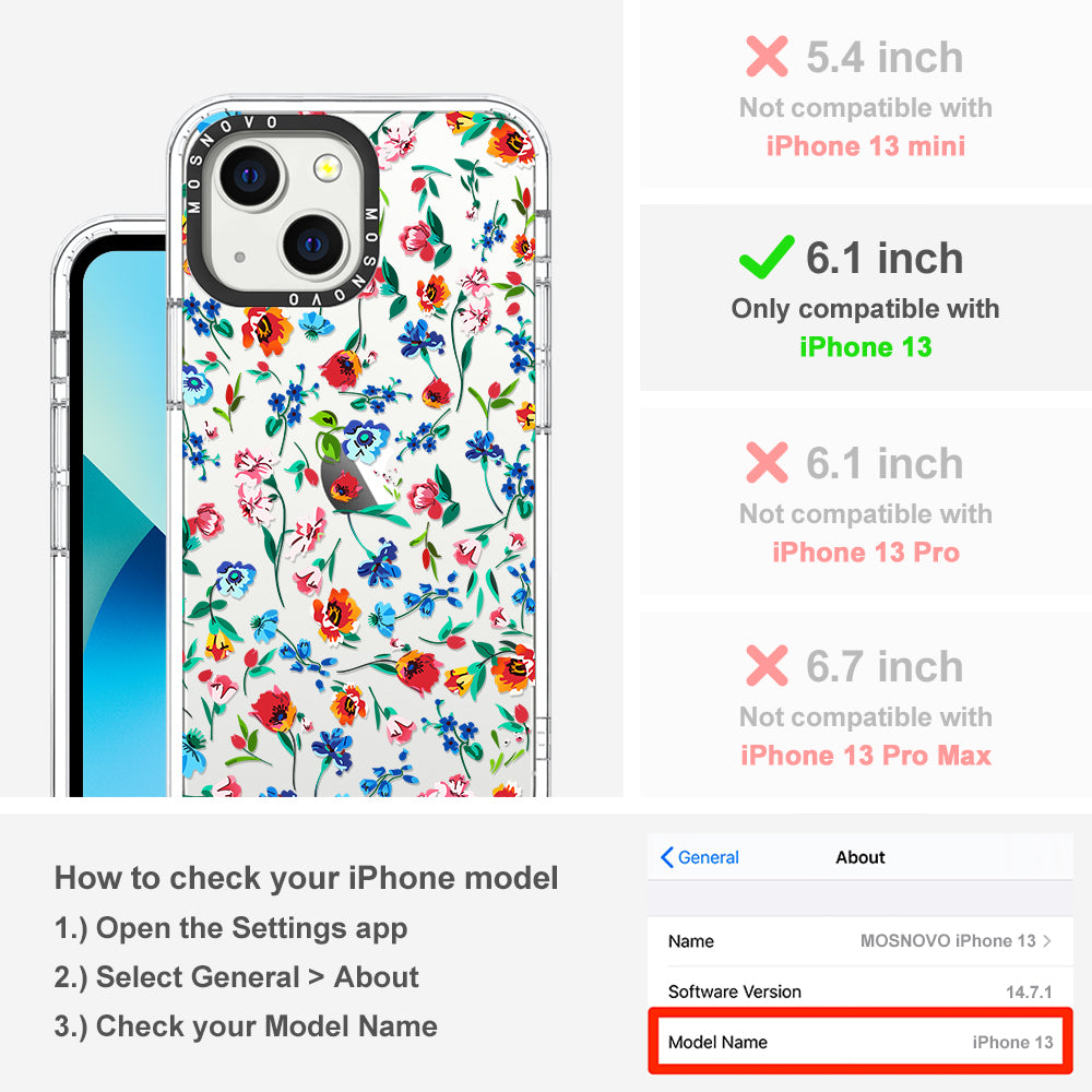 Little Wild Flower Phone Case - iPhone 13 Case - MOSNOVO