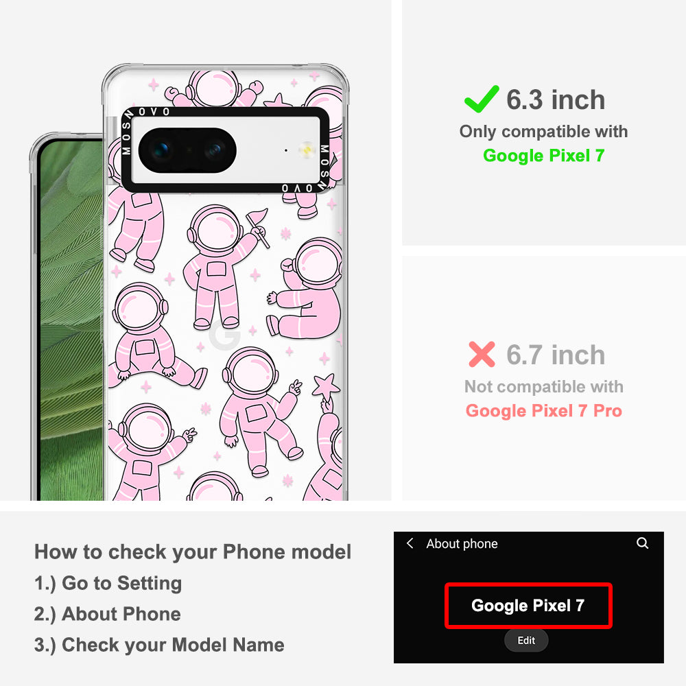 Pink Astronaut Phone Case - Google Pixel 7 Case