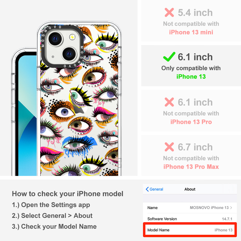 Eyes Phone Case - iPhone 13 Case - MOSNOVO