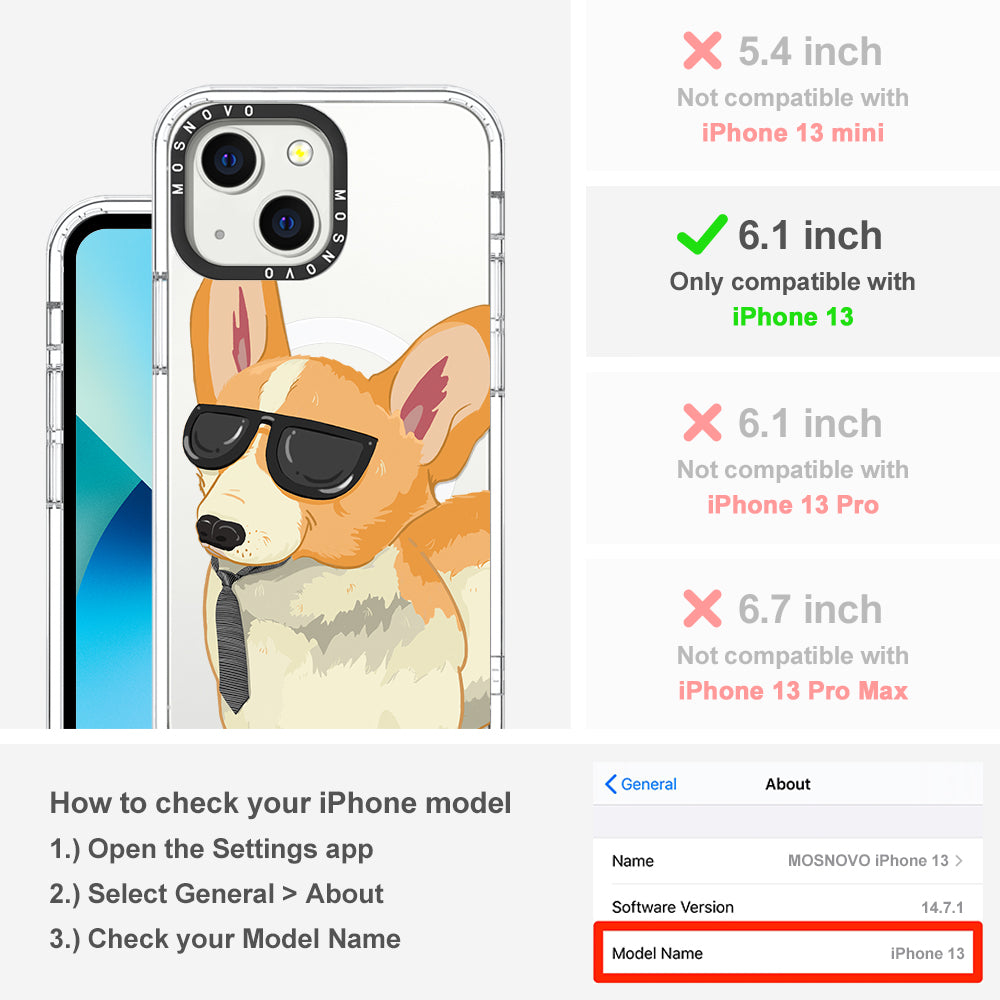 Fluffy Corgi Phone Case - iPhone 13 Case - MOSNOVO