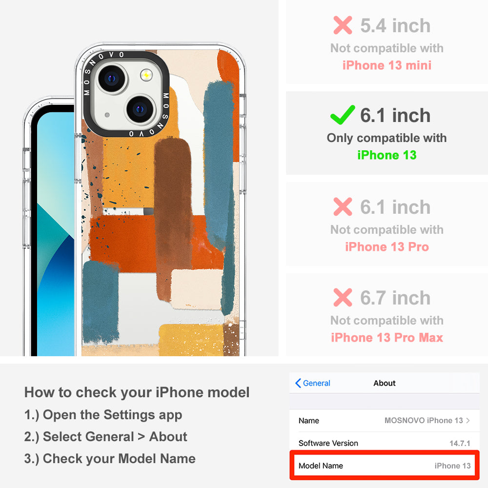 Modern Abstract Artwork Phone Case - iPhone 13 Case - MOSNOVO