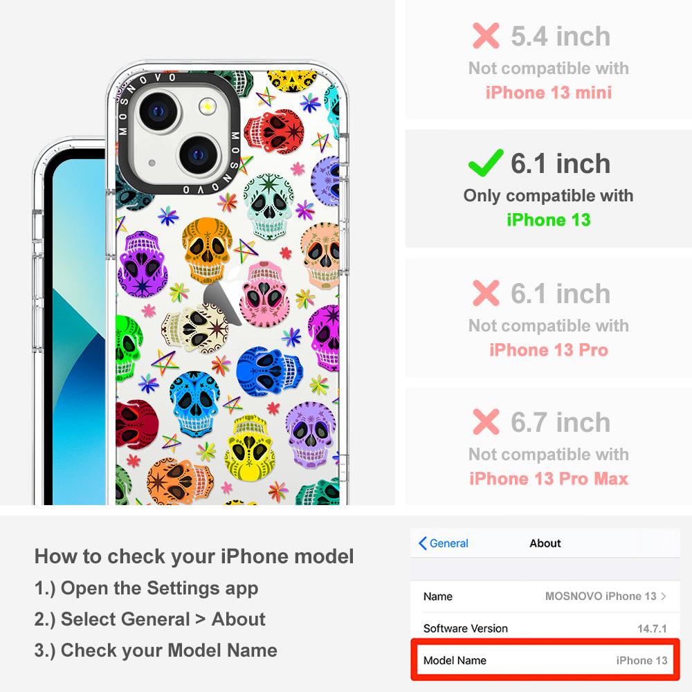 Skull Phone Case - iPhone 13 Case - MOSNOVO