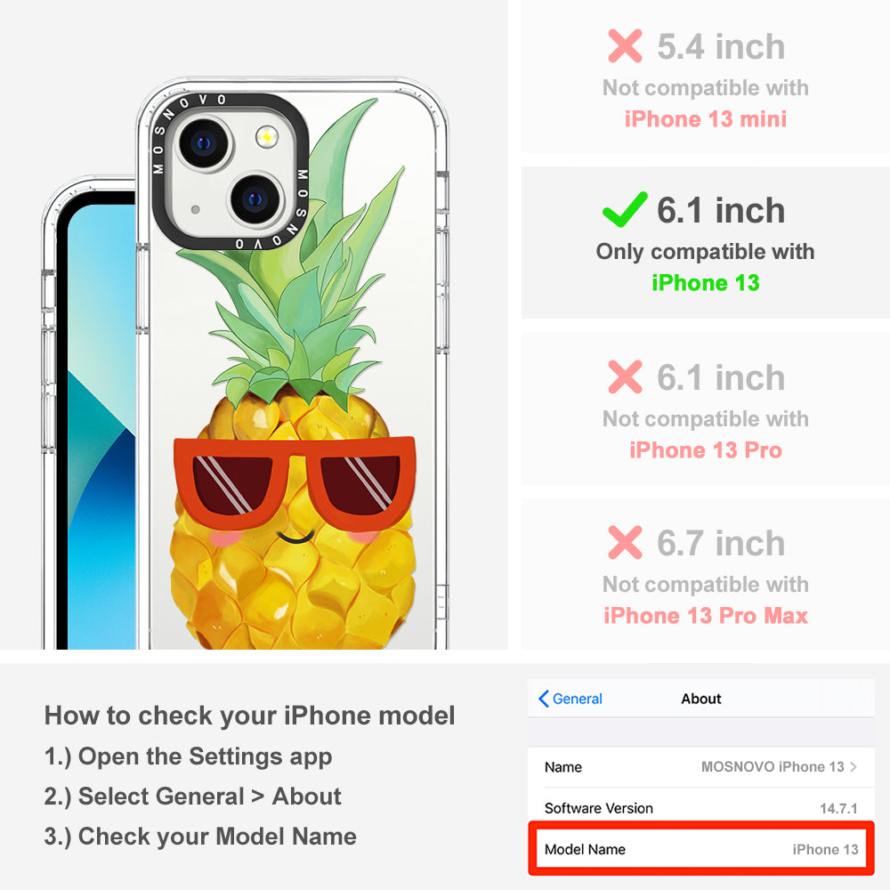 Cool Pineapple Phone Case - iPhone 13 Case - MOSNOVO