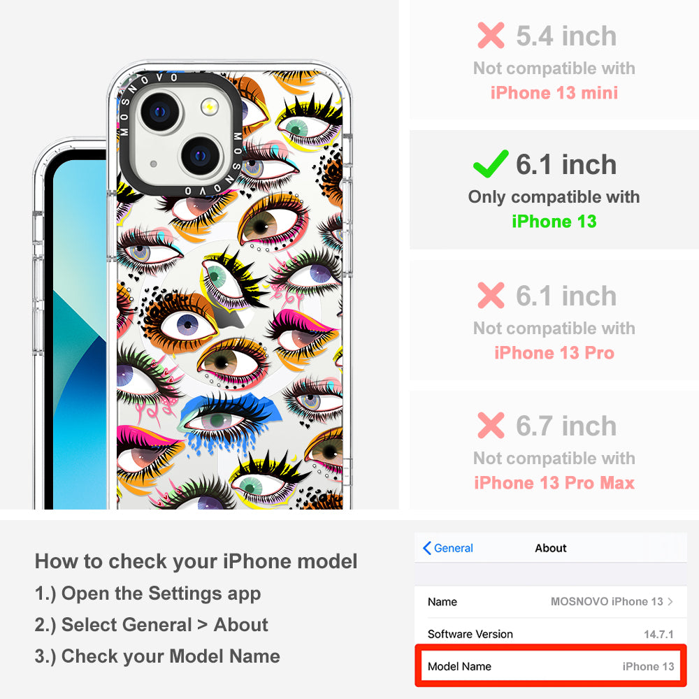 Eyes Phone Case - iPhone 13 Case - MOSNOVO