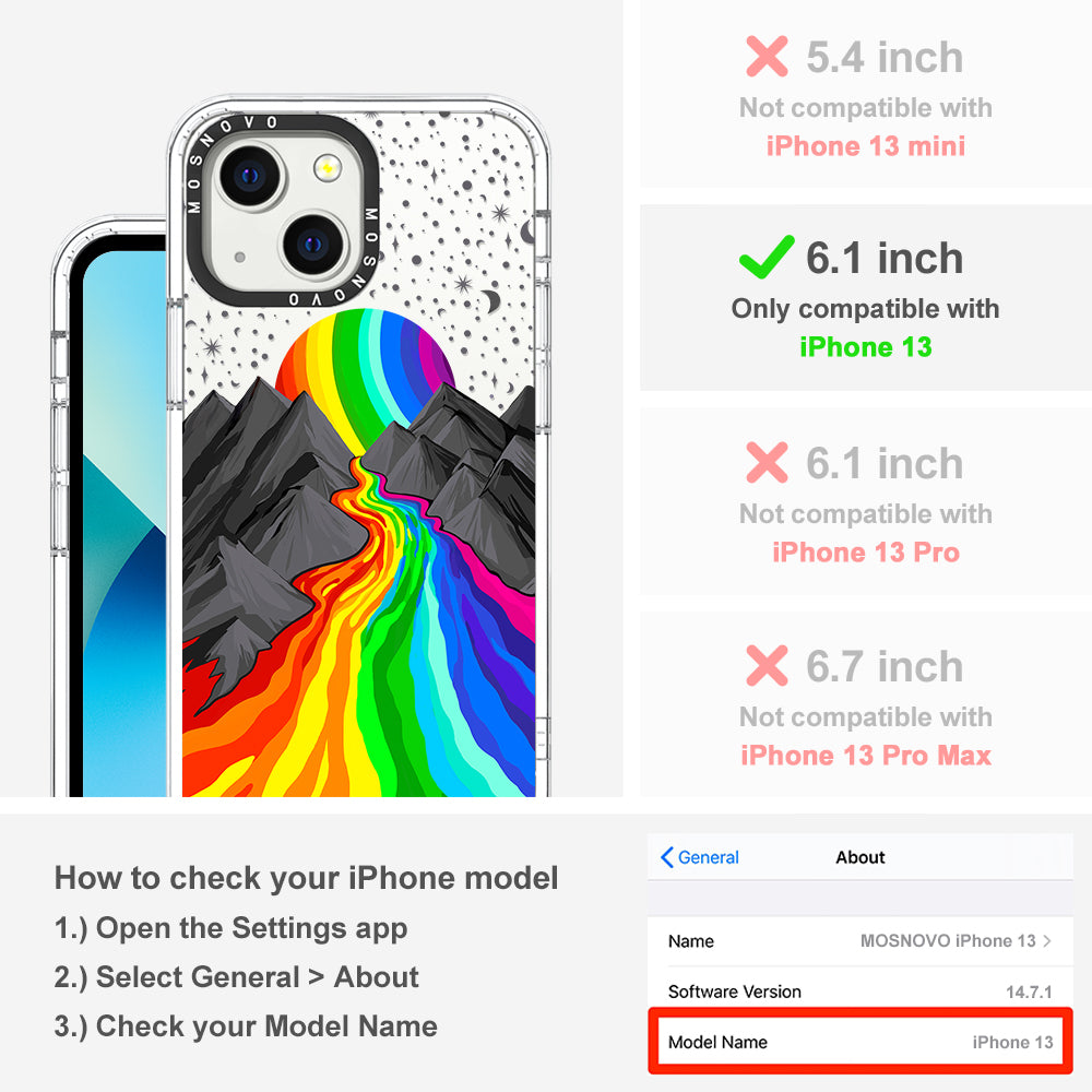 Rainbow Landscape Phone Case - iPhone 13 Case - MOSNOVO