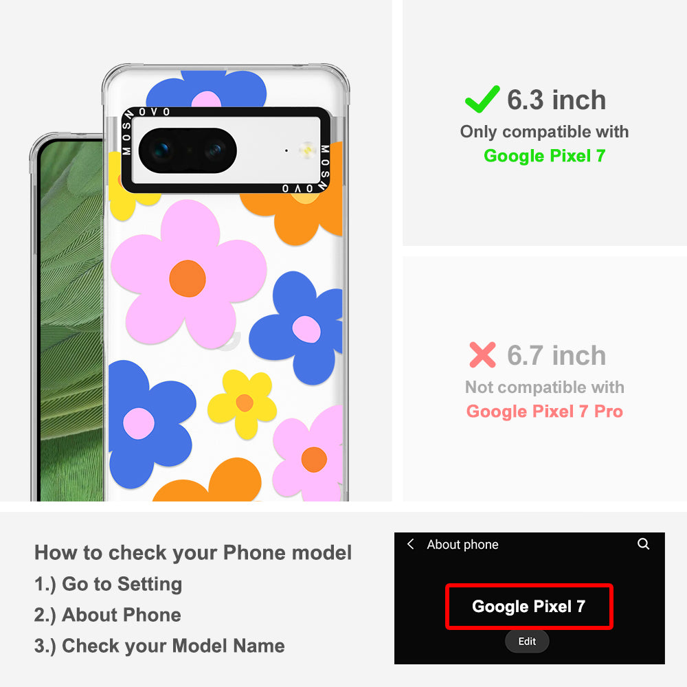 60's Groovy Flower Phone Case - Google Pixel 7 Case