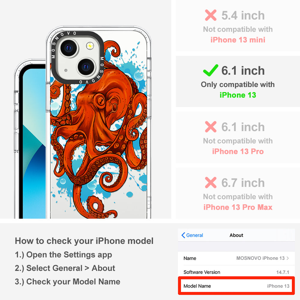 Octupus Phone Case - iPhone 13 Case - MOSNOVO