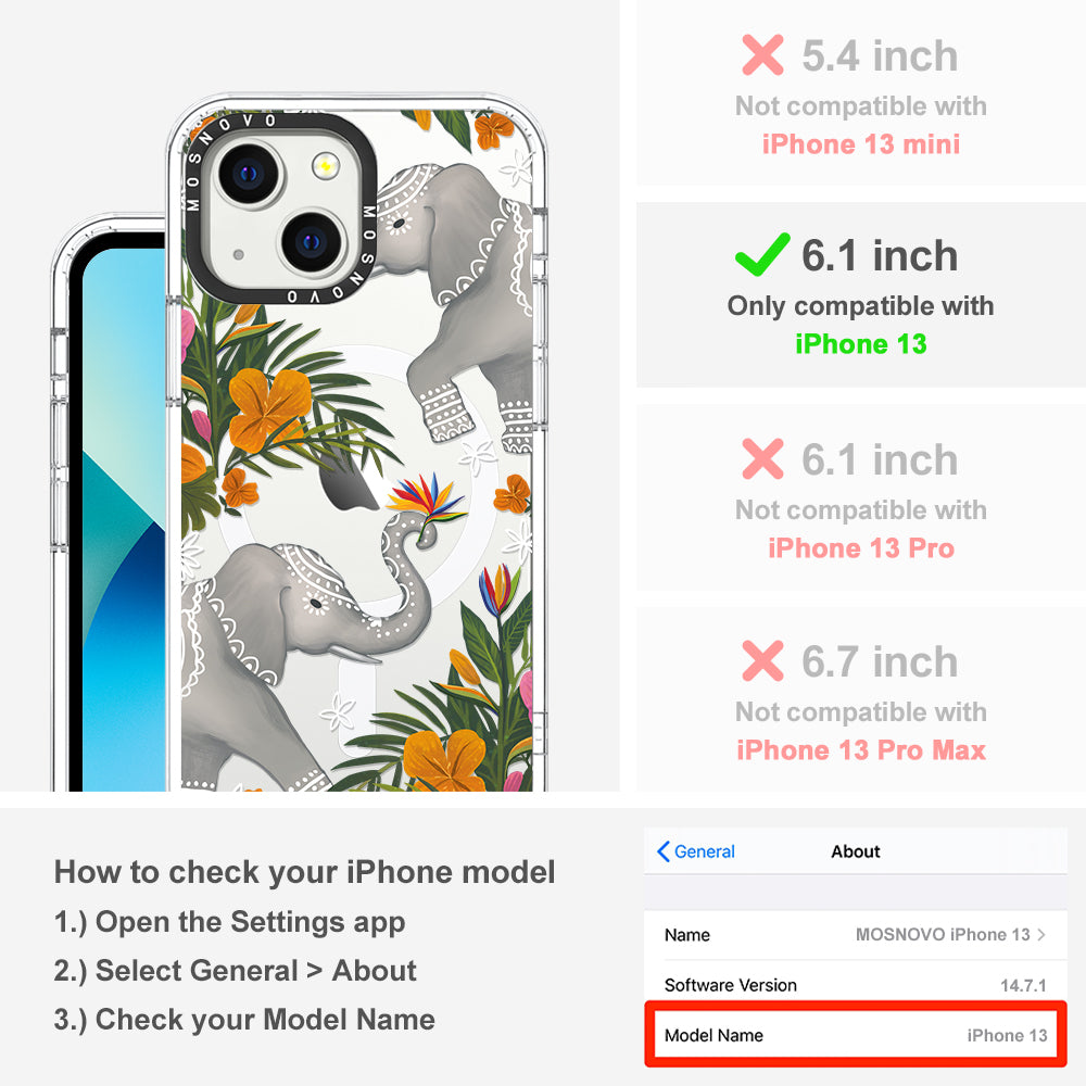 Elephant Phone Case - iPhone 13 Case - MOSNOVO