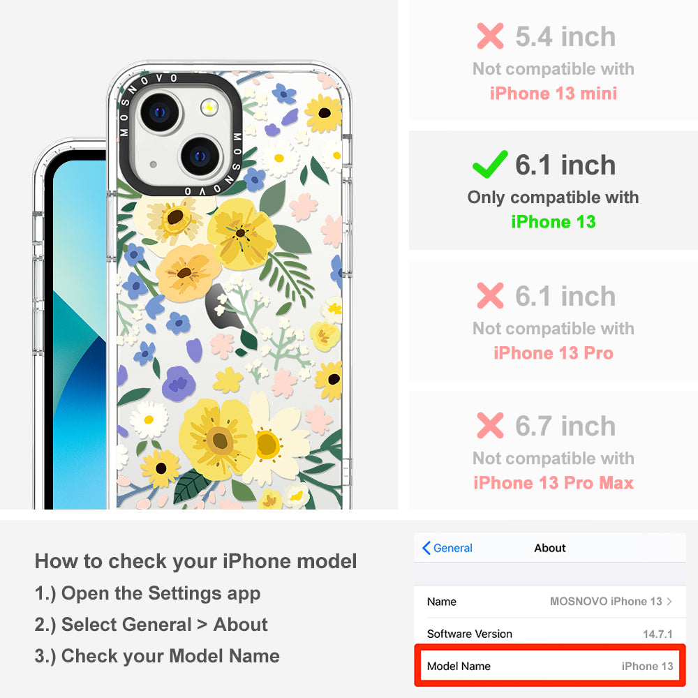 Spring Wild Floral Phone Case - iPhone 13 Case - MOSNOVO
