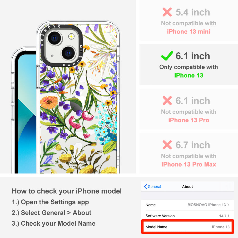 Summer Flower Holidays Phone Case - iPhone 13 Case - MOSNOVO