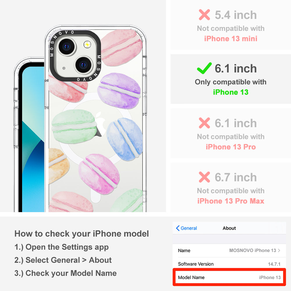 Pastel Macaron Phone Case - iPhone 13 Case - MOSNOVO