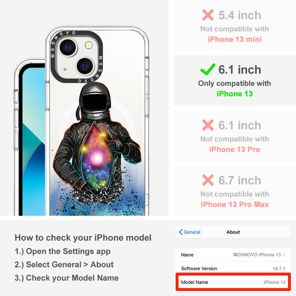 Mystery Astronaut Phone Case - iPhone 13 Case - MOSNOVO