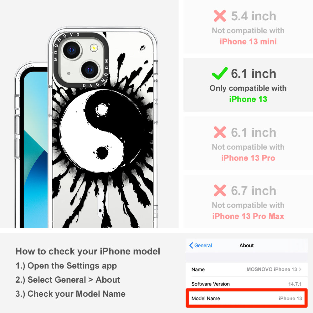 Ying Yang Phone Case - iPhone 13 Case - MOSNOVO