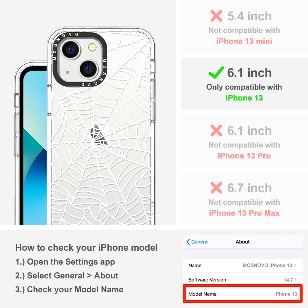Spider Web Phone Case - iPhone 13 Case - MOSNOVO
