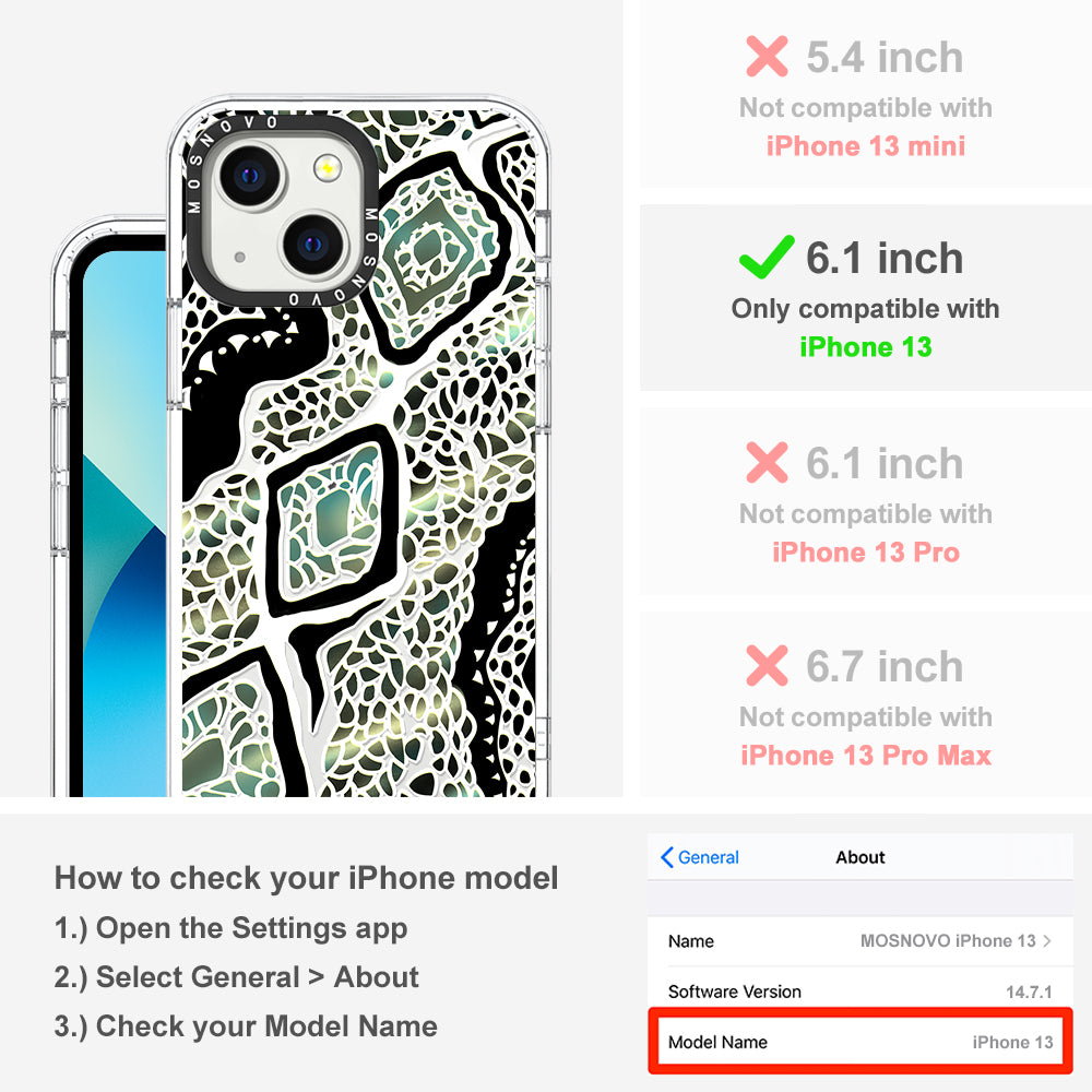 Jade Snake Phone Case - iPhone 13 Case - MOSNOVO