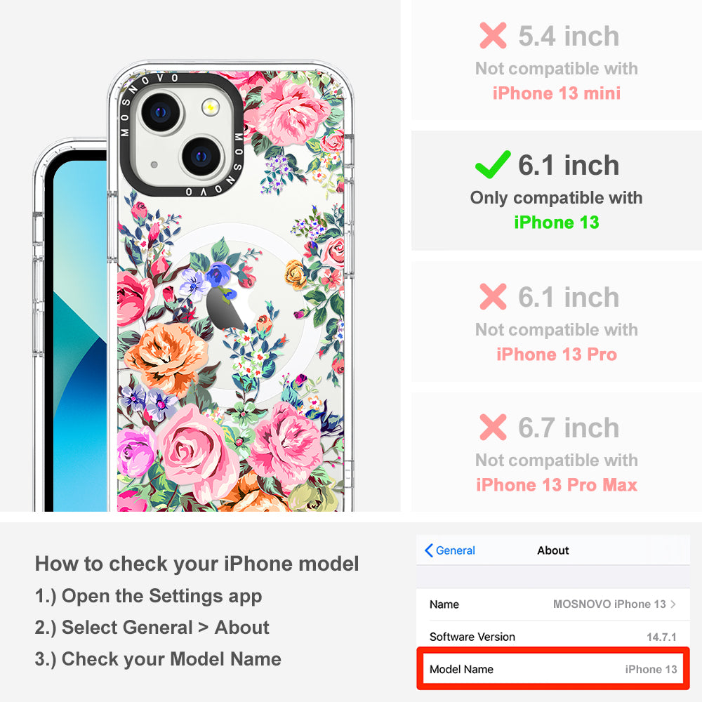 Flower Garden Phone Case - iPhone 13 Case - MOSNOVO