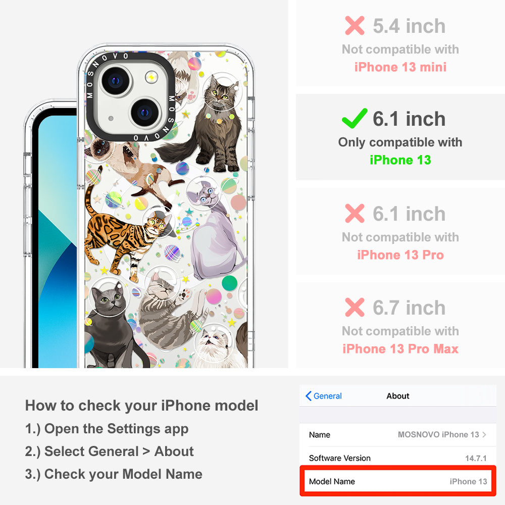 Space Cat Phone Case - iPhone 13 Case - MOSNOVO