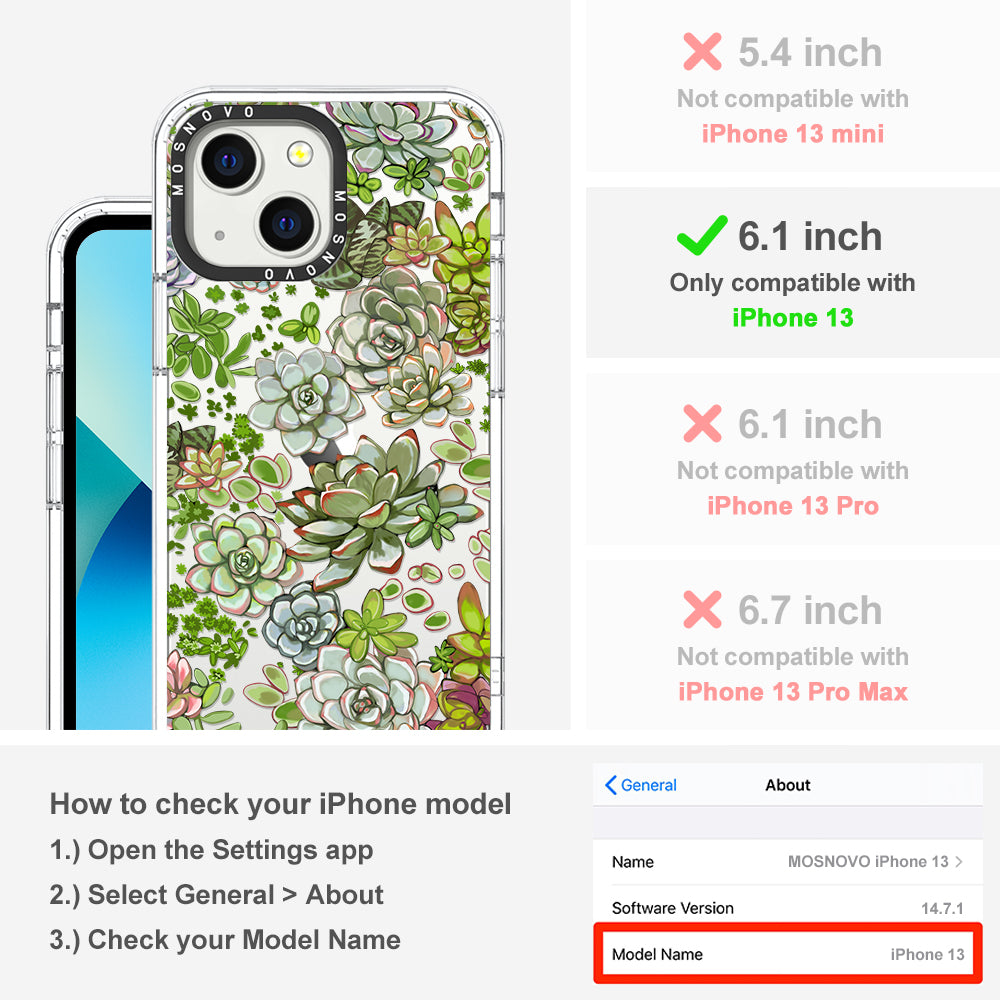 Succulent Phone Case - iPhone 13 Case - MOSNOVO