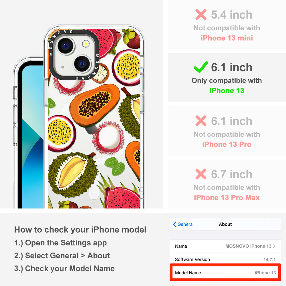 Tropical Fruit Phone Case - iPhone 13 Case - MOSNOVO