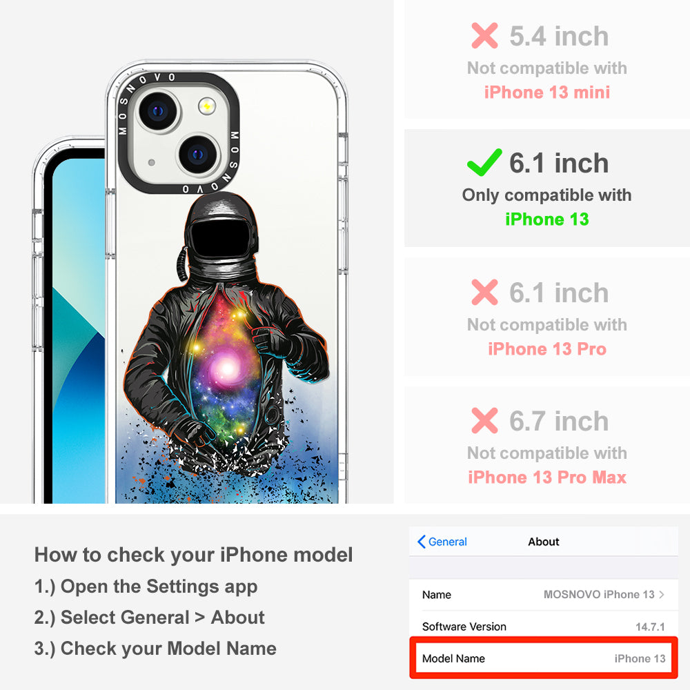 Mystery Astronaut Phone Case - iPhone 13 Case - MOSNOVO