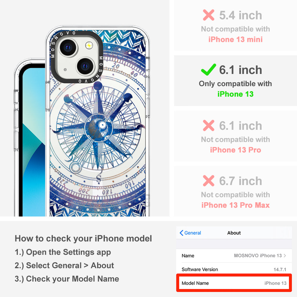 Galaxy Compass Phone Case - iPhone 13 Case - MOSNOVO