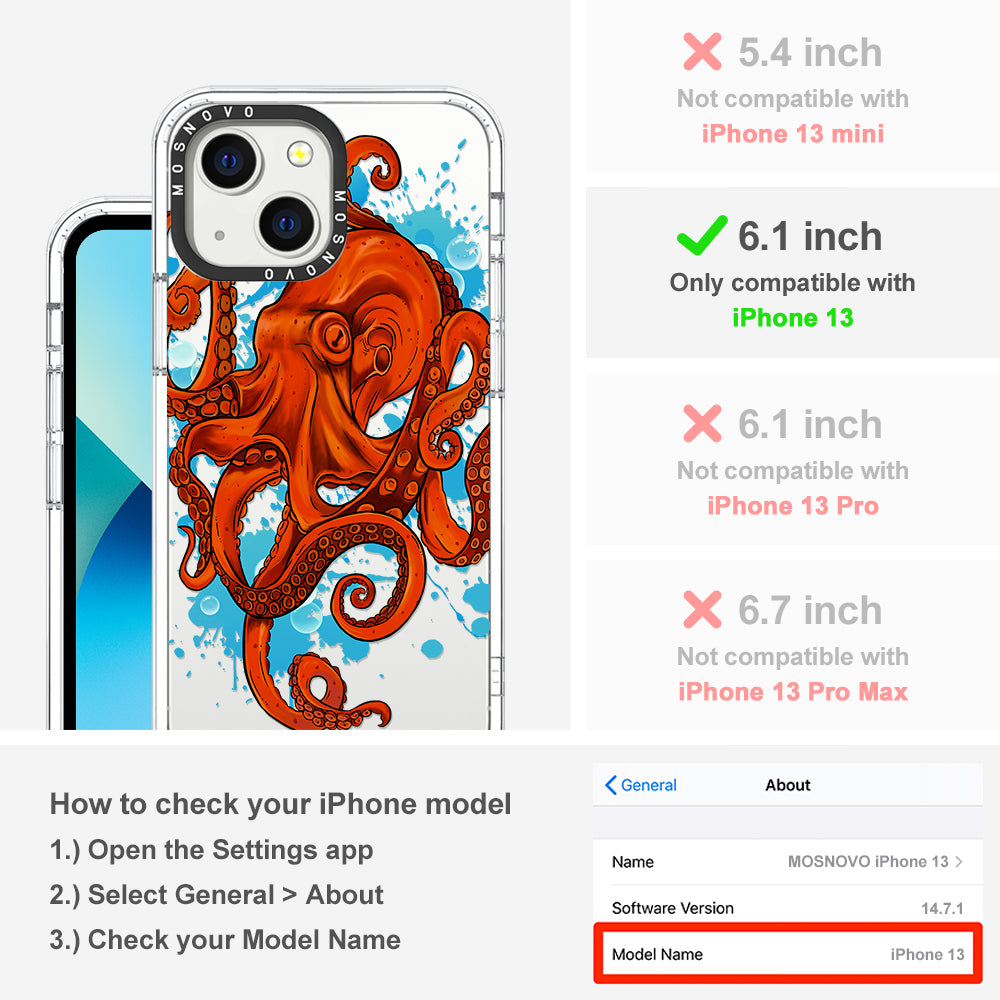Octupus Phone Case - iPhone 13 Case - MOSNOVO