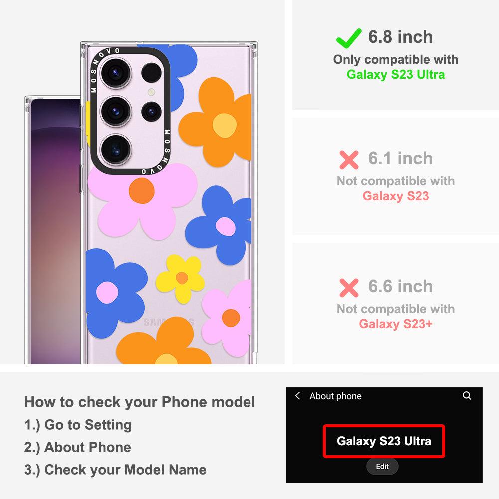 60's Groovy Flower Phone Case - Samsung Galaxy S23 Ultra Case