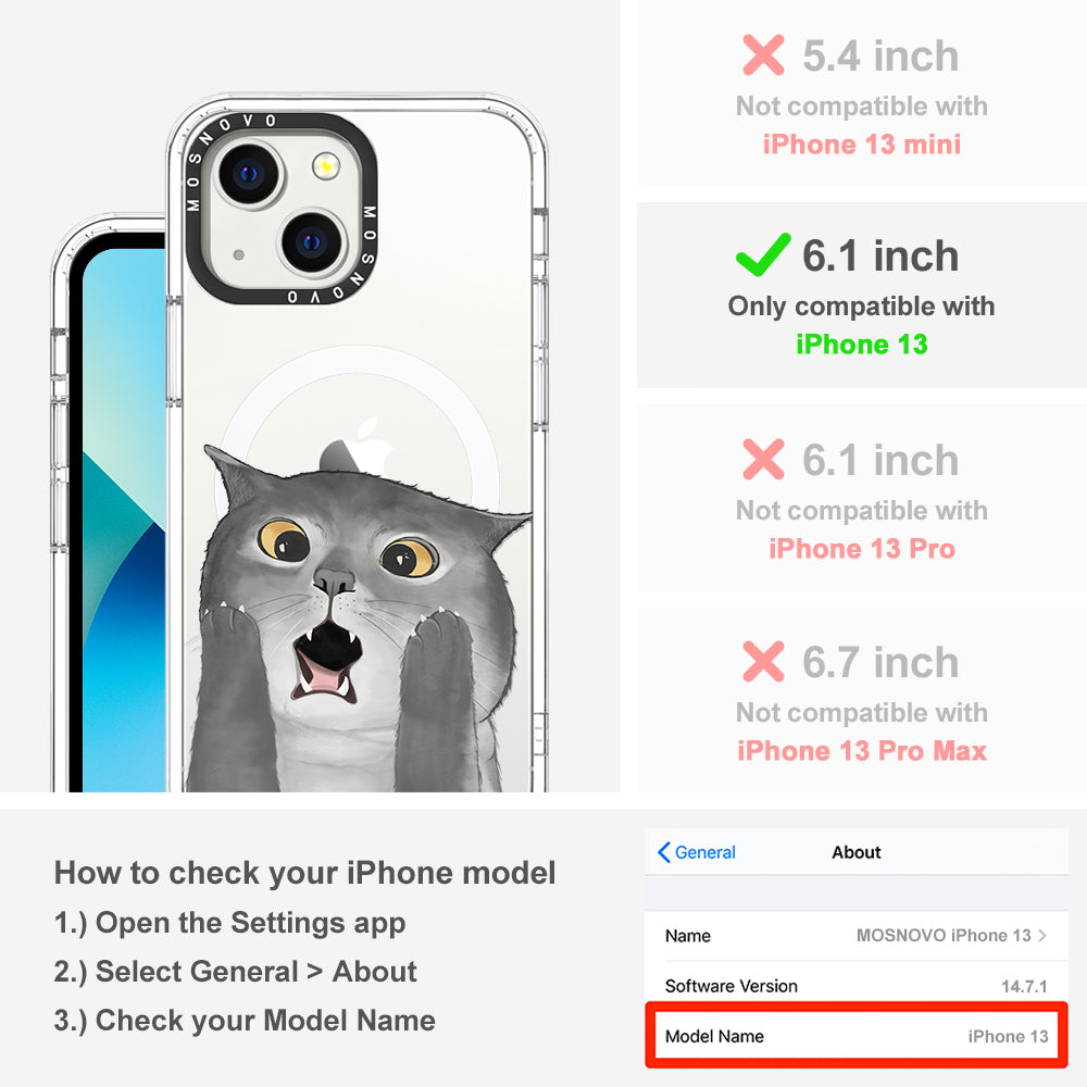 OMG Cat Phone Case - iPhone 13 Case - MOSNOVO
