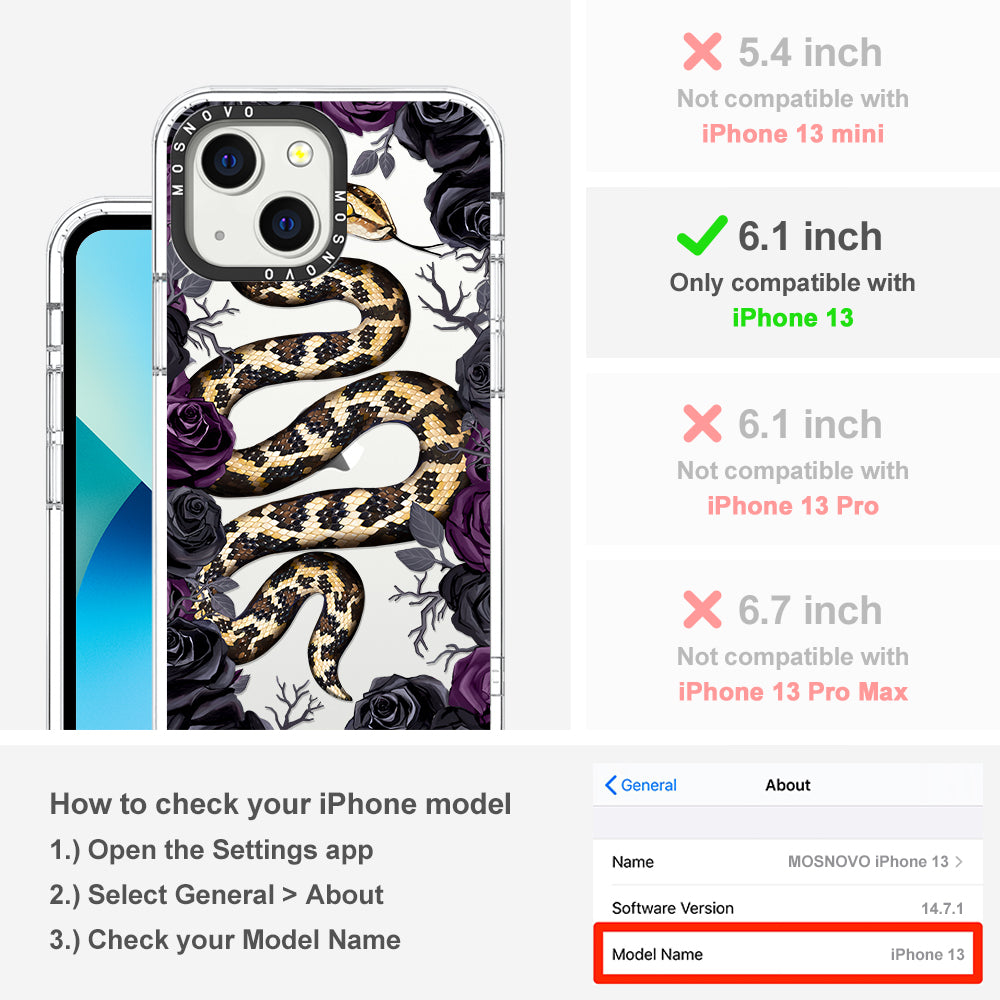 Secret Snake Garden Phone Case - iPhone 13 Case - MOSNOVO