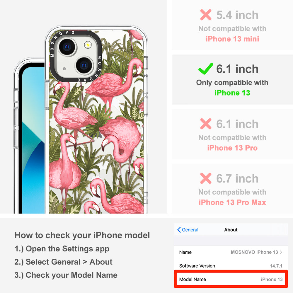 Jungle Flamingo Phone Case - iPhone 13 Case - MOSNOVO