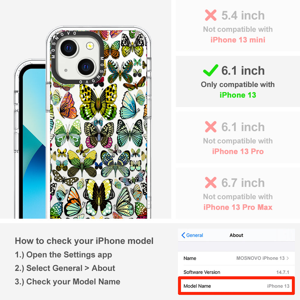 Butterflies Phone Case - iPhone 13 Case - MOSNOVO