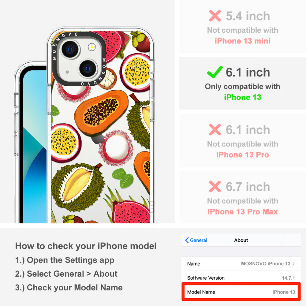Tropical Fruit Phone Case - iPhone 13 Case - MOSNOVO