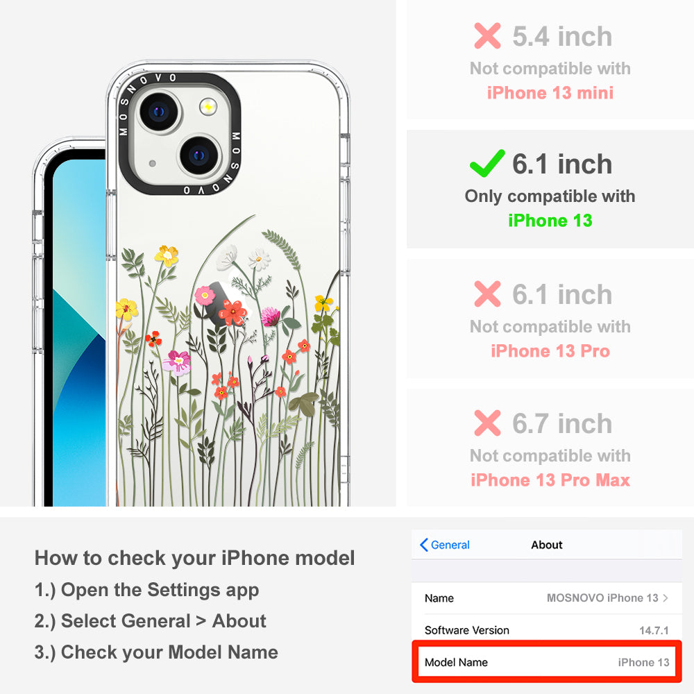 Spring Wildflower Phone Case - iPhone 13 Case - MOSNOVO